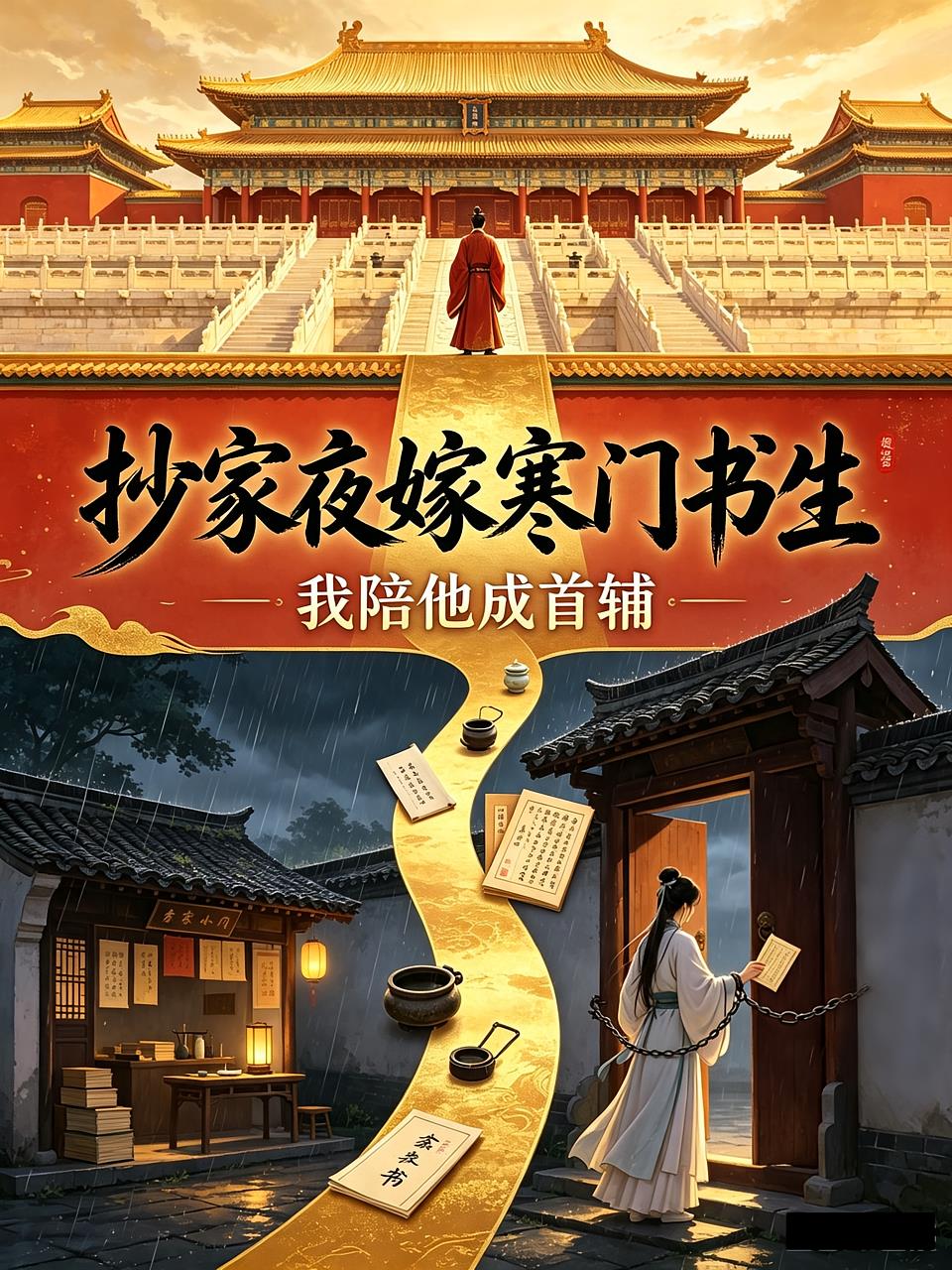 抄家夜嫁寒門書生我陪他成首輔