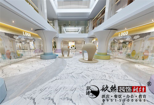 銀川光耀大廈三樓商場設計方案鑒賞|銀川商場設計裝修公司推薦