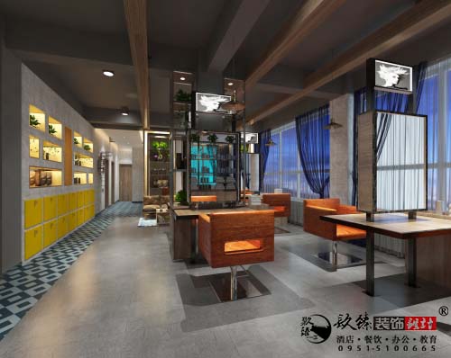 銀川蒂凡尼理發(fā)店設(shè)計(jì)方案鑒賞|銀川理發(fā)店設(shè)計(jì)裝修公司推薦