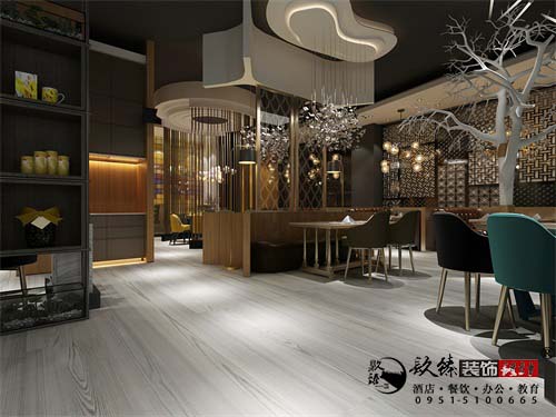 銀川鴻禧餐廳設(shè)計(jì)方案鑒賞|空間優(yōu)雅時(shí)尚，格調(diào)文藝?yán)寺? class=