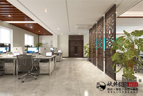 銀川綠豐工程辦公設(shè)計(jì)方案鑒賞|極簡理念，奢華內(nèi)涵